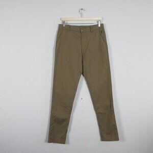 Lululemon Commission Classic Pants Men Slim Fit Size 30 Khaki Chino Brown 410